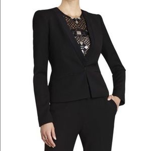 BCBGMAXAZARIA Peige Straight Lapel Blazer Small